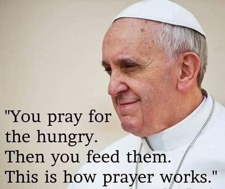 popefrancis pray for the hungry